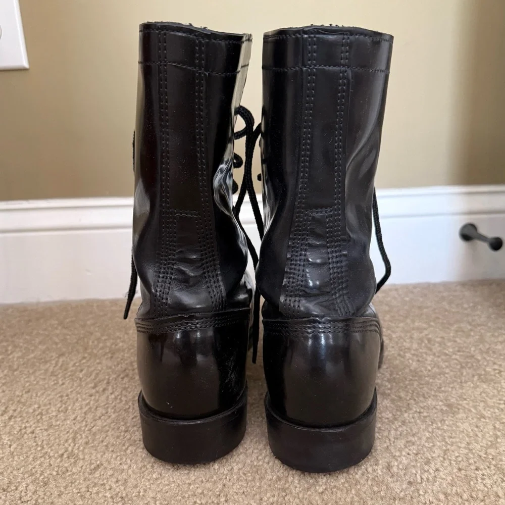 Corcoran Black Genuine Leather 10” Jump Boot Combat Motorcycle Grunge Size 8E - Picture 7 of 13